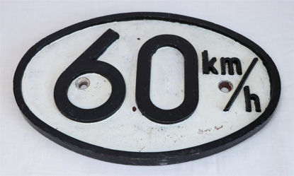 Afbeeldingen van IJzeren bord 60 km