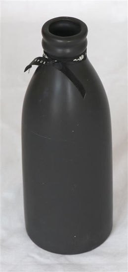 Afbeeldingen van Decoratieve zwarte fles , halve liter