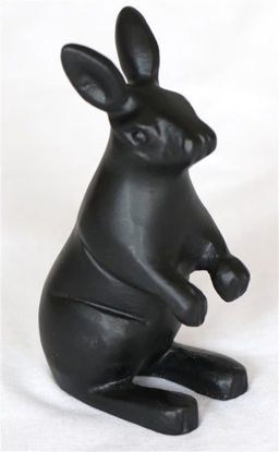 Afbeeldingen van Beeldje konijn zwart