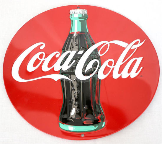 Afbeeldingen van Metalen Coca Cola bord