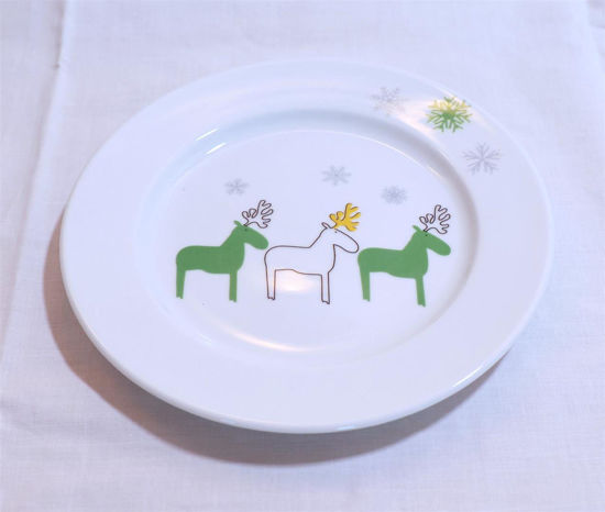 Afbeelding van Kerst bordje met eland