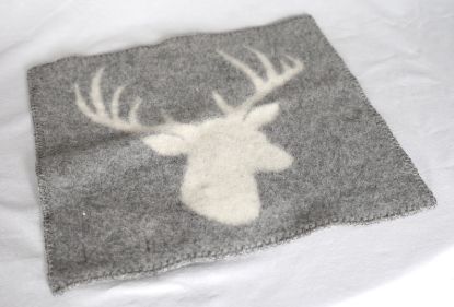 Afbeeldingen van Kerstkleedje zuiver wol