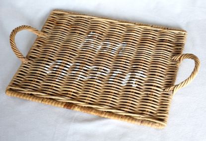 Afbeeldingen van Rieten dienblad
